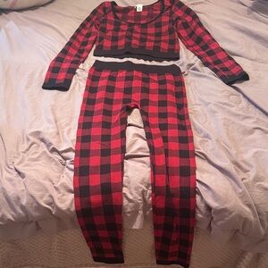 Junior’s Bozzolo Red and Black Checkered Lounge Set